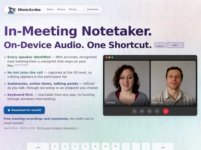 Preview of MimicScribe