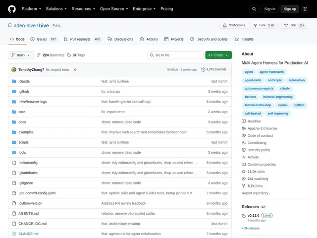 Preview of OpenHive