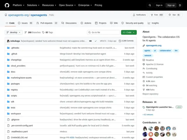 Preview of OpenAgents Workspace