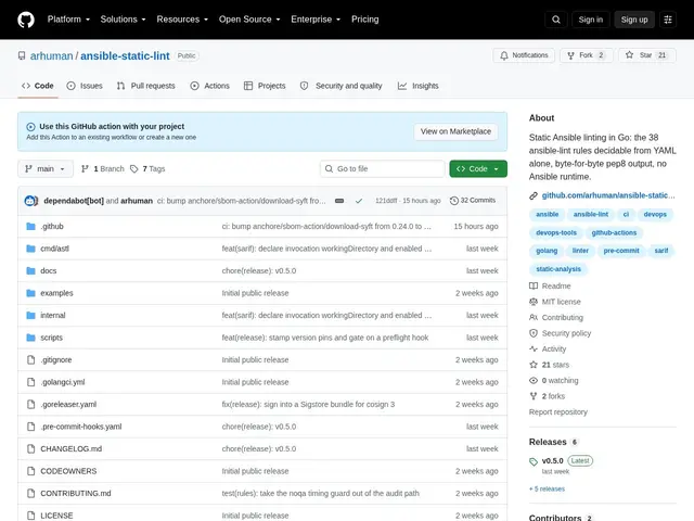 Preview of ansible-static-lint