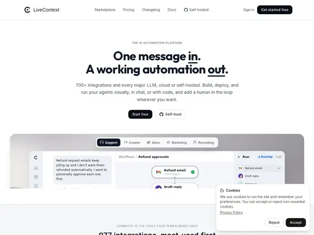 Preview of LiveContext
