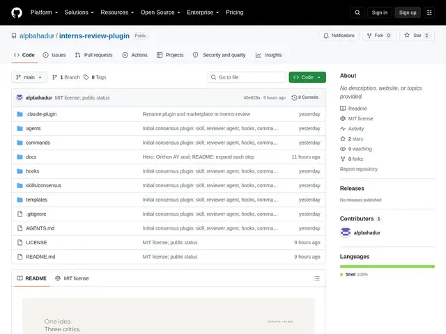 Preview of interns-review-plugin