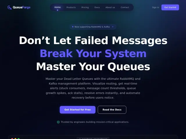 Preview of QueueForge