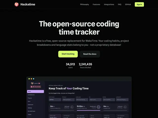 Preview of Hackatime
