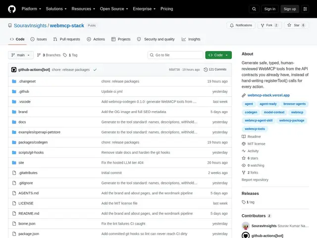 Preview of WebMCP Stack