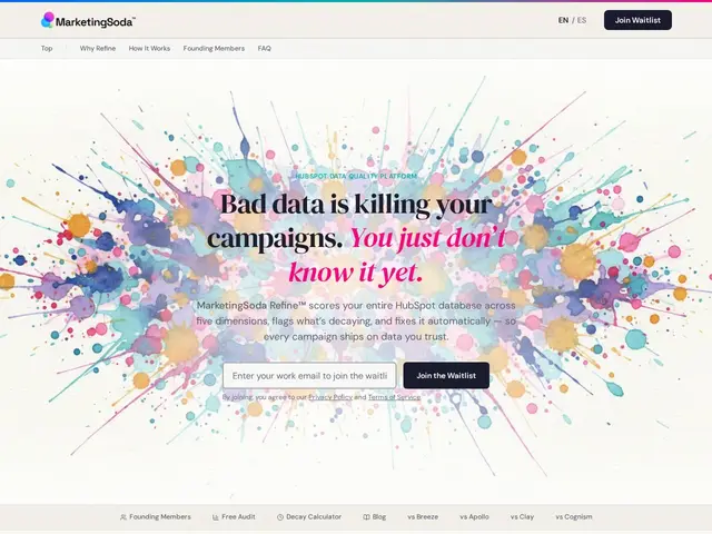 Preview of MarketingSoda Refine